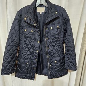Banana Republic Black Quilted Utility Jacket